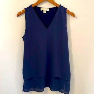 Michael Kors Layered Chiffon Tank